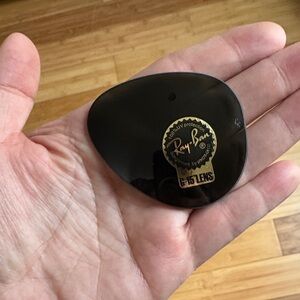 Ray-Ban Black Replacement Lenses with Gold Logo (Pair)